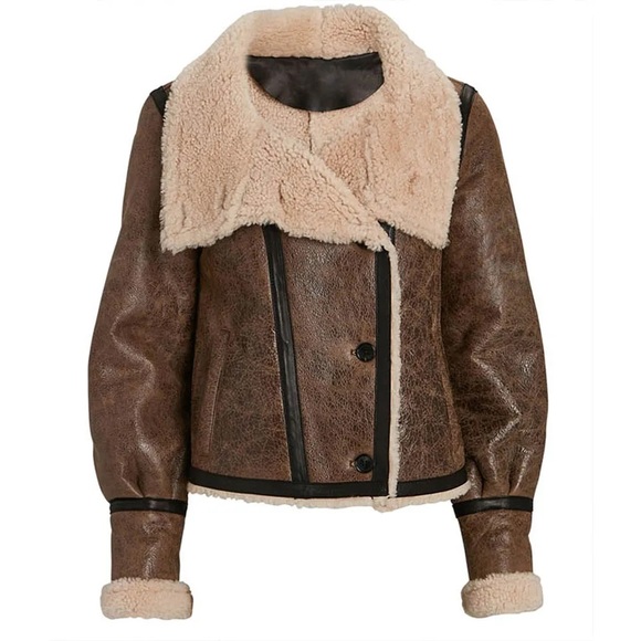 Casual Jackets Sam Veronica Shearling Jacket Raelynn Short Length